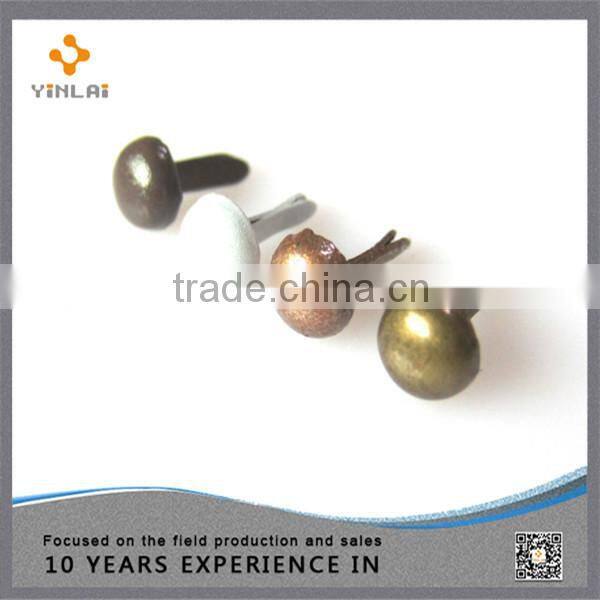 10mm metal heart brads