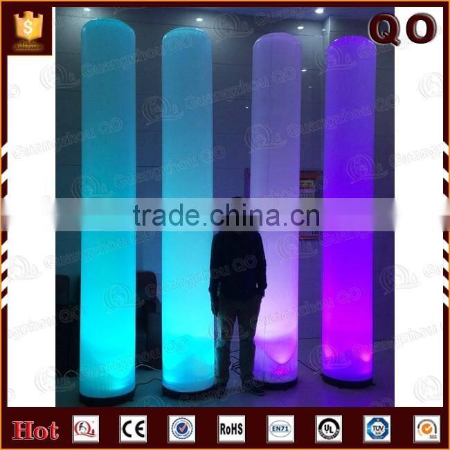 Personalized decorative inflatable led columns for export