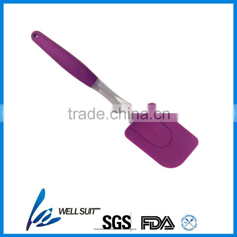 Food grade best silicone spatula with PS and TPR handle