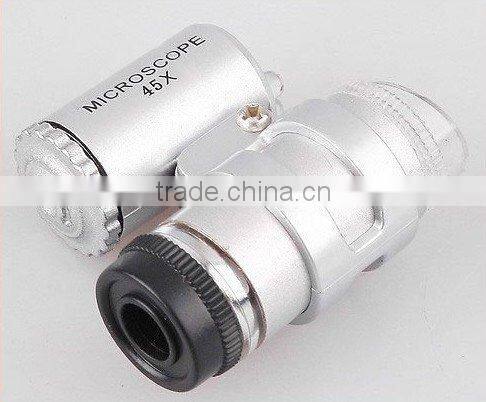 Pocket microscope/45xPocket microscope with led/microscope with projector