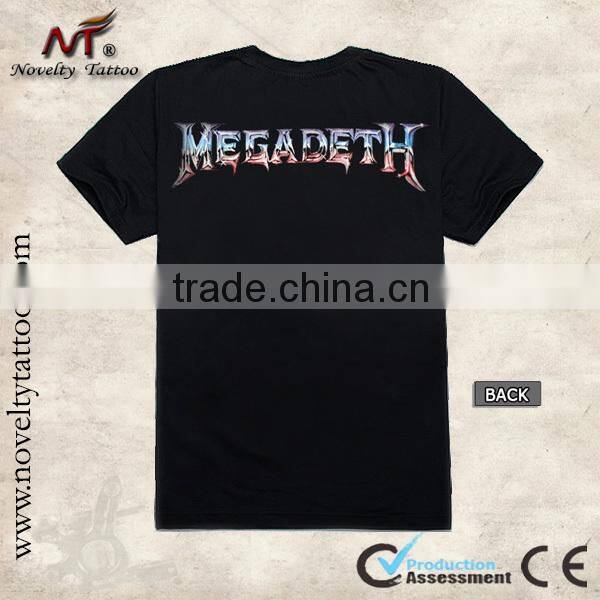 T100272 Black Tattoo Tshirt in China