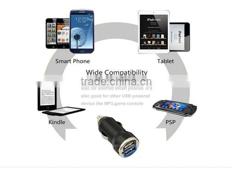 Universal dual usb car charger output 5V 3.1A for iPhone 6