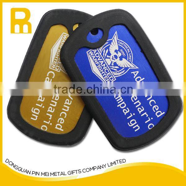 Round Custom LOGO Anodized aluminum QR code laser dog tags/pet ID tags