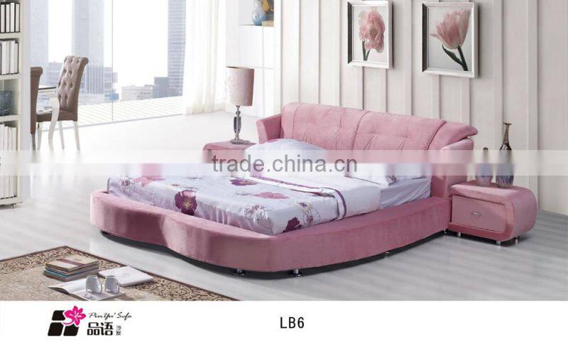 2015 Easy matress sales latest home modern fabric soft bed set design