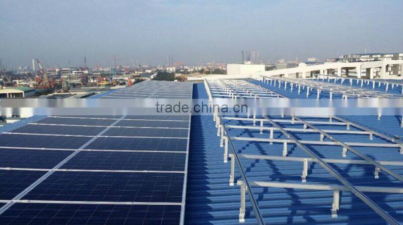 rooftop solar panel mount for seam roof