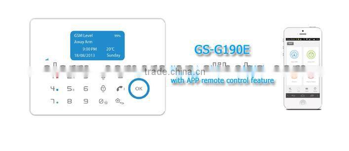 2014 home wireless GSM security anti-lost alarm system GS-G190E