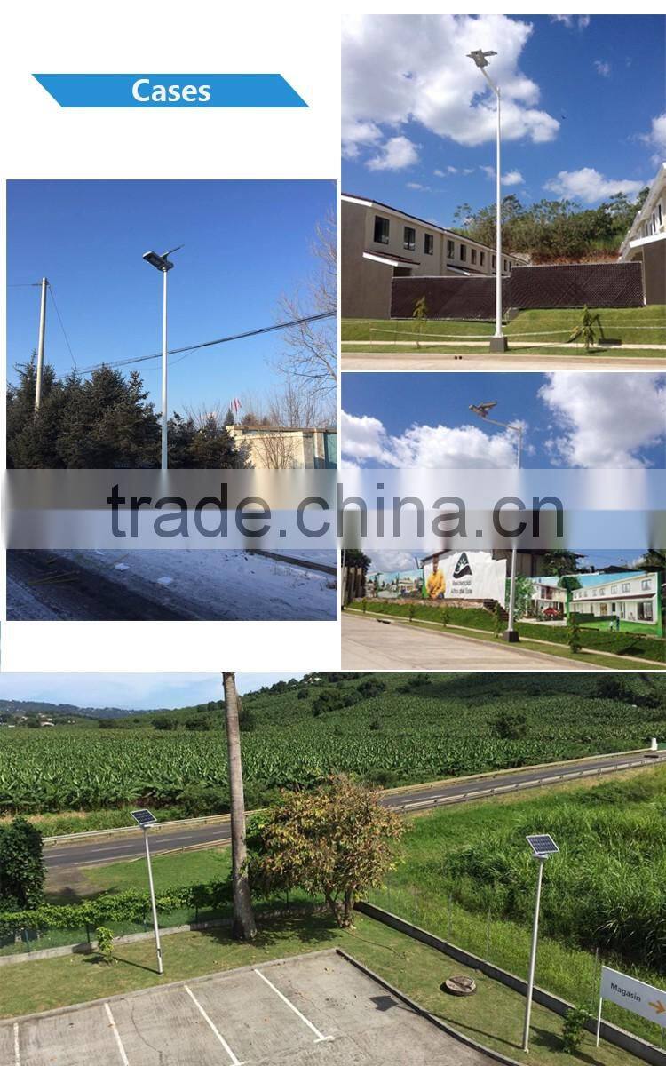 30W Light Time and Motion Sensor Controlled All in One Solar Street Light with 65W Solar Panel