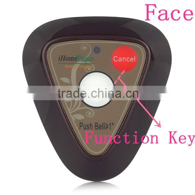 Two keys self-service wireless number calling system