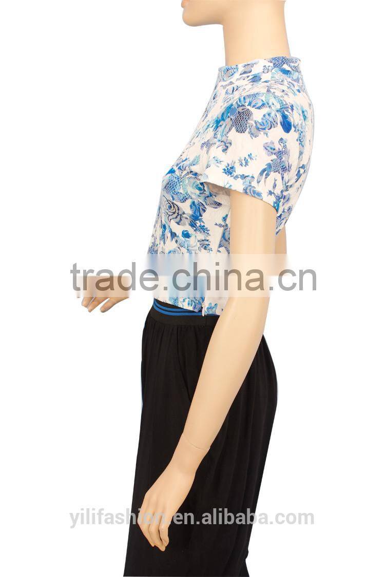 Printing Crop Top Adult Sexy Clothes, Cheap Garments