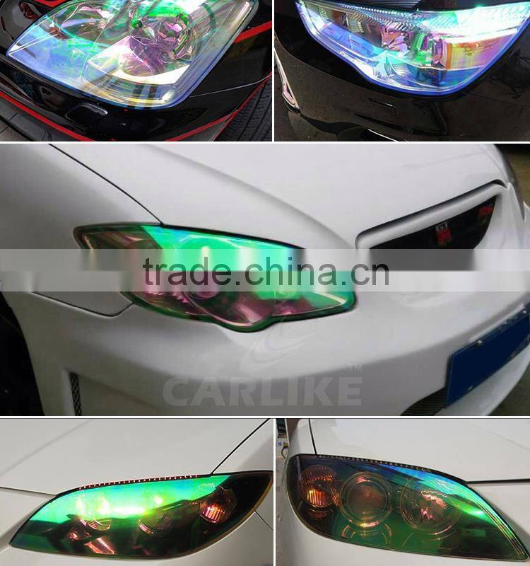 Removable PVC Material Pink Car Light Chameleon Wrap Foil