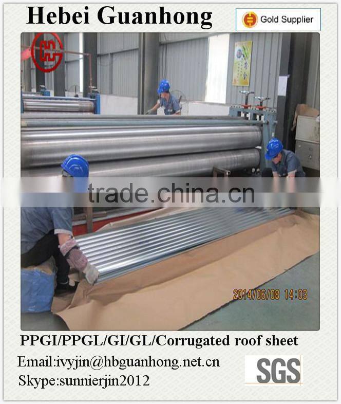 820mm colorful galvanized corrugated steel sheet for roof and wall