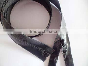 7# waterproof nylon zipper invisible waterproof zipper open end zipper custom pulls coate zipper