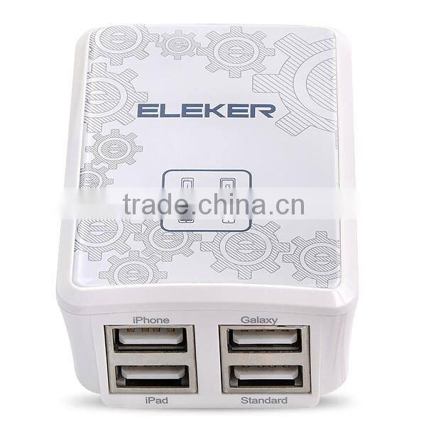 High quality AC /DC power adapter portable multi 4 ports usb cell phone cahrger