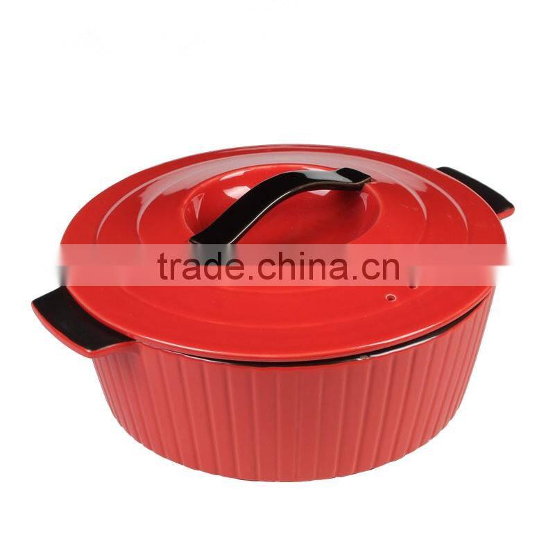 korea popular ceramic cooking ware with shining color