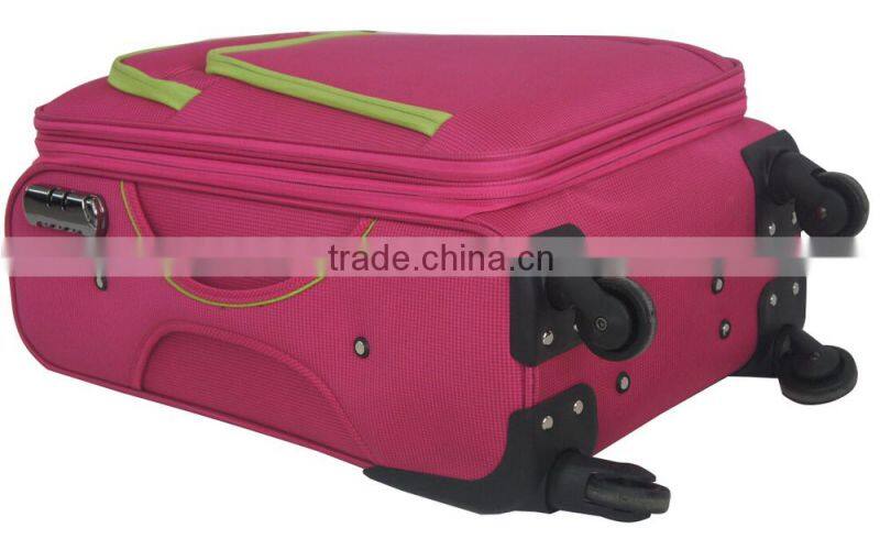 Fabric 1680D Pink Universal Wheeld Luggage High Quality Luggage