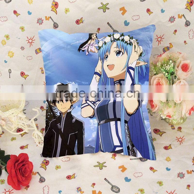 Custom made printed sword art online throw pillow