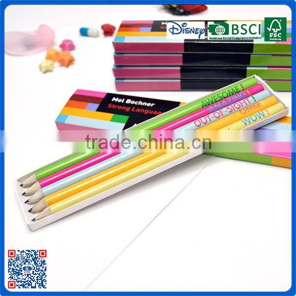 2016 OEM pencil in color box for promotion gifts