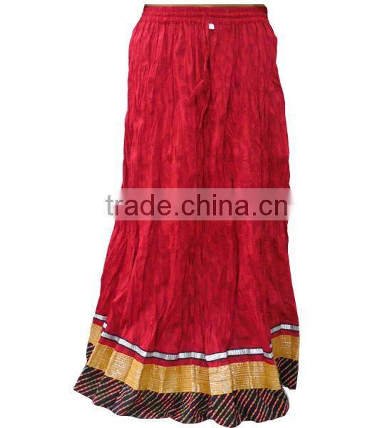 Shop Online Beach Wear Cotton Mini Skirt At JaipurOnline Offering Best Prices