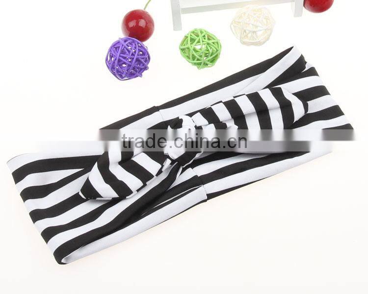Wholesale colorful gingham toddler girls cute headband hair warp