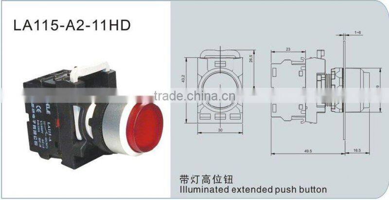 22mm Illuminated Push button switch