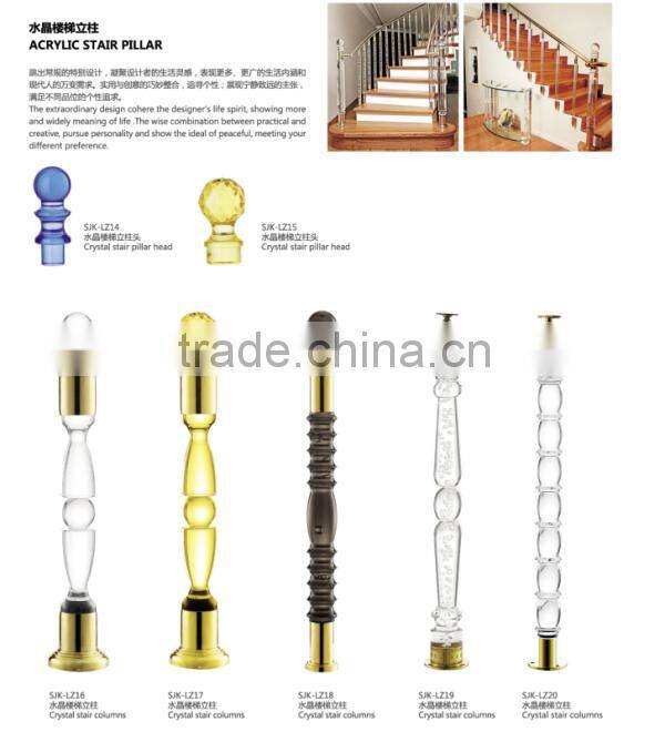 Crystal Stair Railling For House Decoration