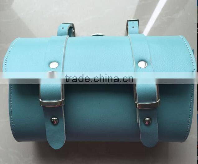 2015 high quality fashion pu leather saddle bike bag bicycle bag