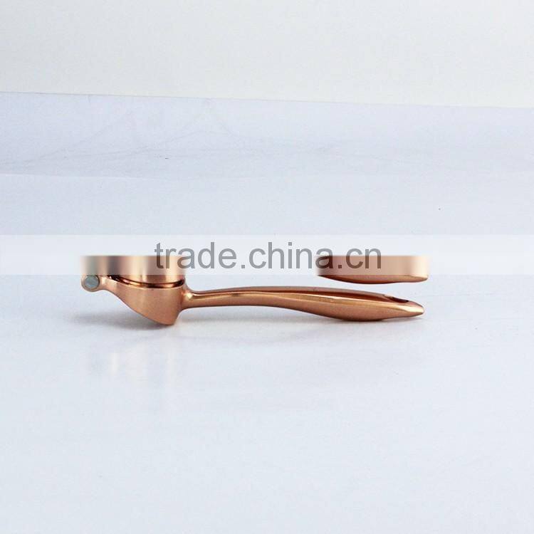 Copper coating zinc alloy kitchen tool garlic mincer garlic press