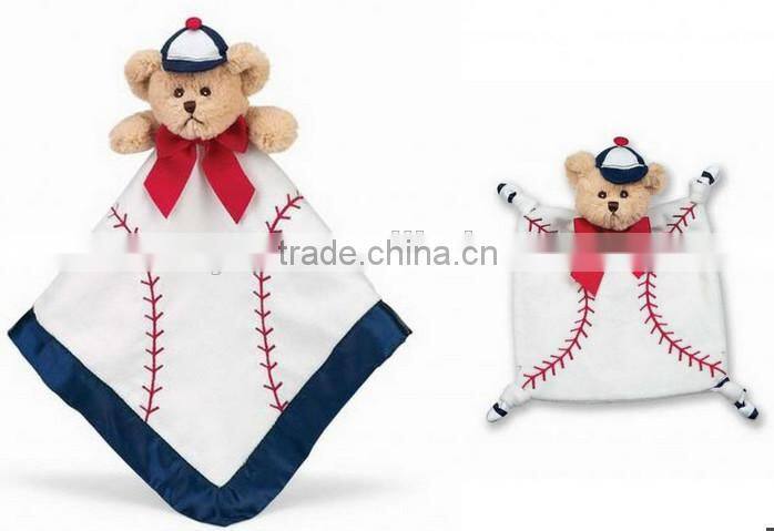 OEM soft baby doll shape blanket love you / baby soft doll toy blankets