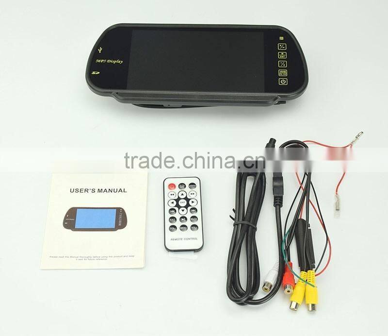 Super 7 Inch High Definition Car LCD Monitor Screen Special Car Rear View Mirror Monitor for cars