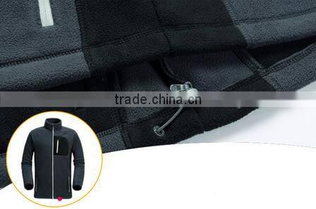 Girl sports polar fleece jacket