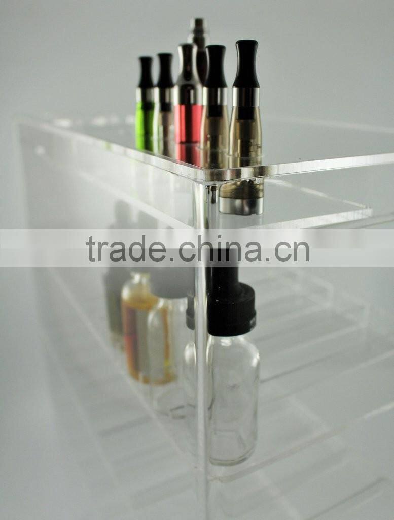 5 tiers clear acrylic e-liquid display,e-liquid juice acrylic display stand shenzhen factory