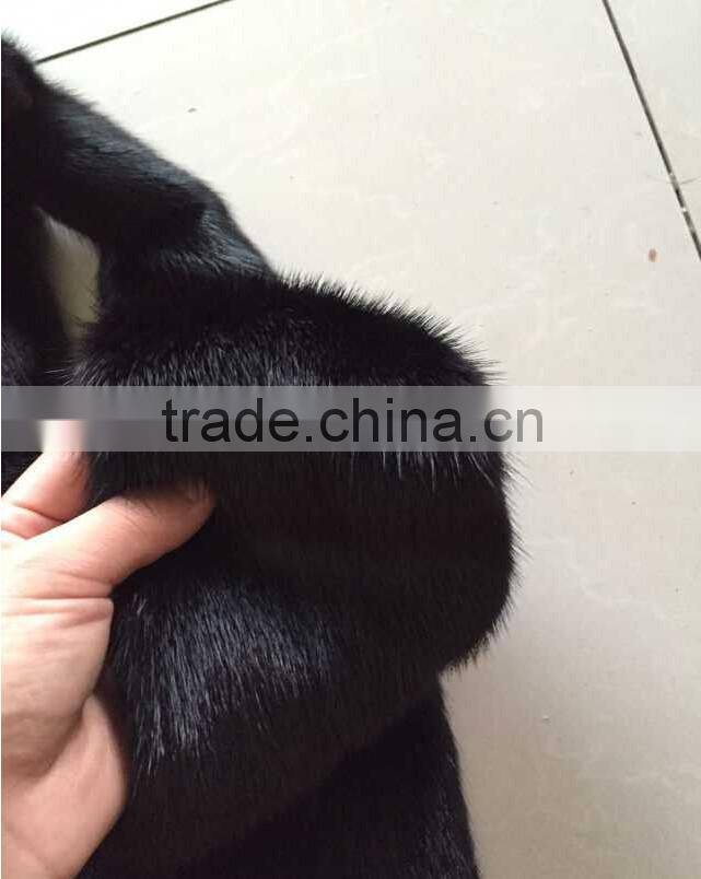 Factory Direct Black Color Sable Fur Skin / Real Tan Mink Fur Skin