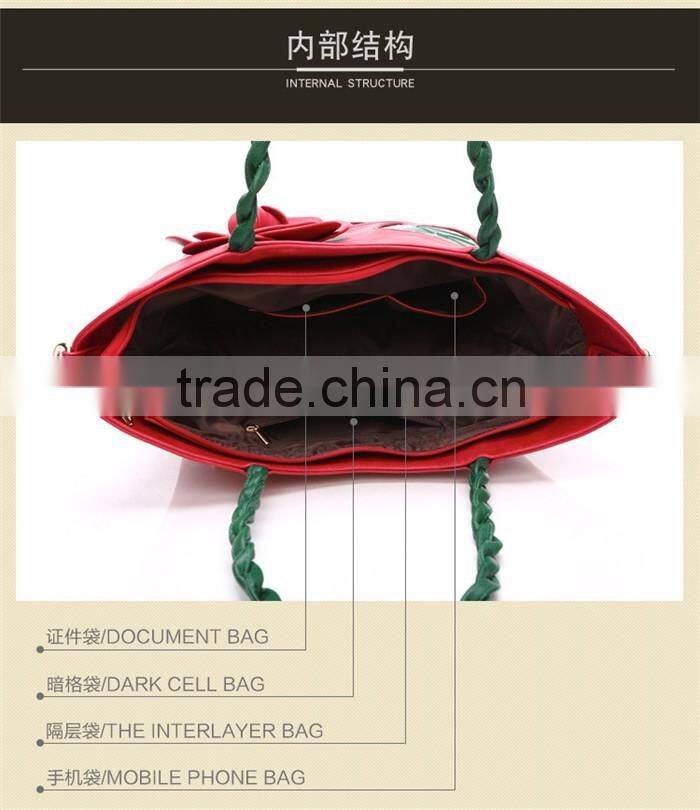 Big Tote Floral Embroidery Sling Bags New Style Ladies Handbags