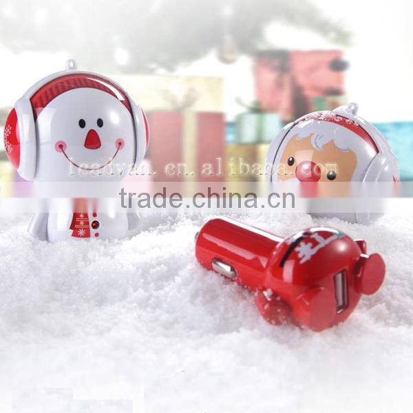 2 in 1 5V 2.1A Hangings Cartoon Monster Design Micro USB Car Charger