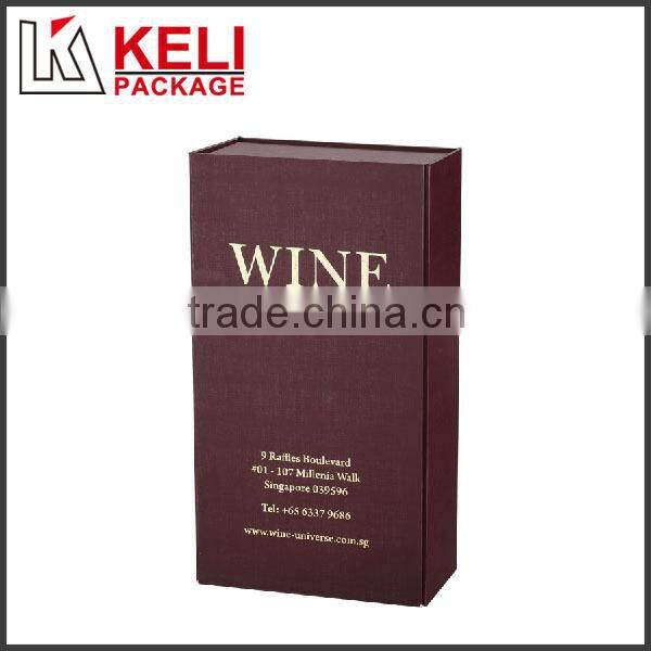 Wholesale simple design hard cardboard wine glass storage box