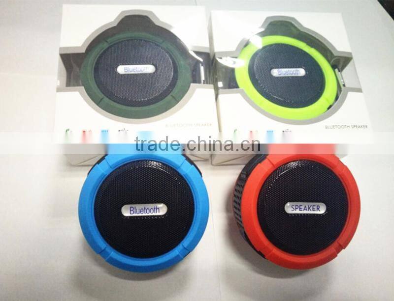 New mini waterproof bluetooth stereo shower speaker with MIC support TF card micro USB