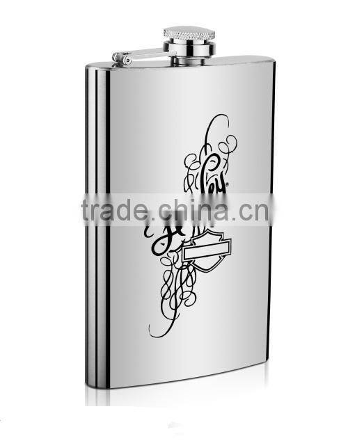 2014 best seller ! ! ! screen printing hip flask