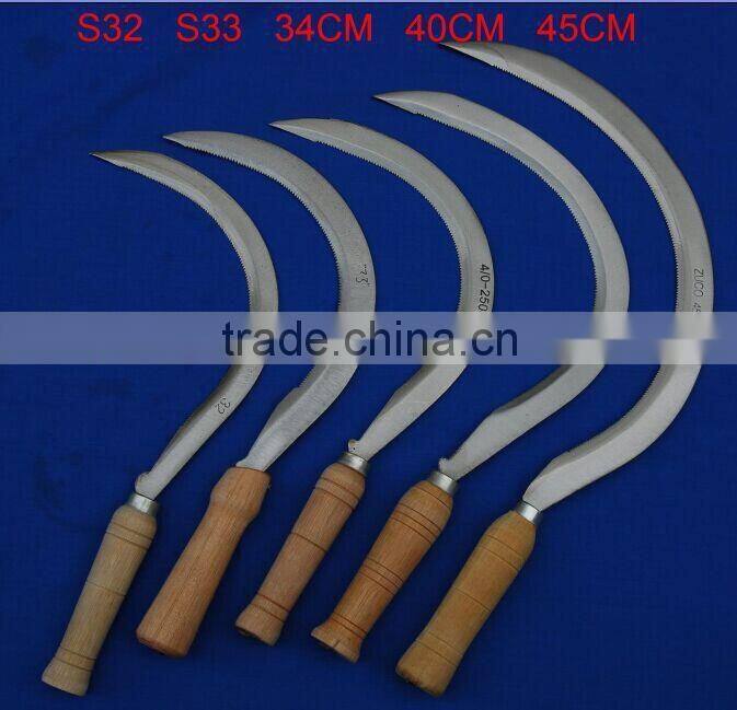 Garden and agriculture harvest steel grass farming sickle