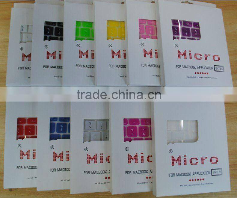 2015 new products TPU keyboard cover for macbook pro 12'