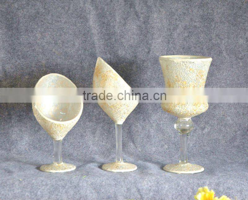 modern glass mosaic vase