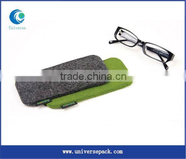 Portable pu glasses bag with spring