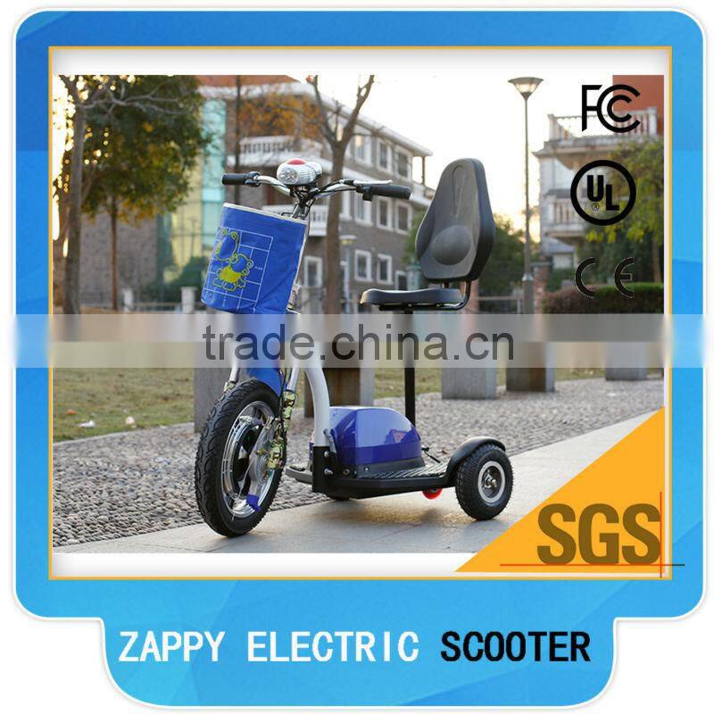 350-500w three wheel electric scooter zappy 3 wheel scooter for old people