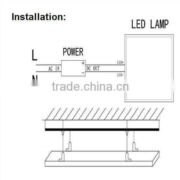 86-265V 6060 dimmable LED Ceiling Grille Lamp