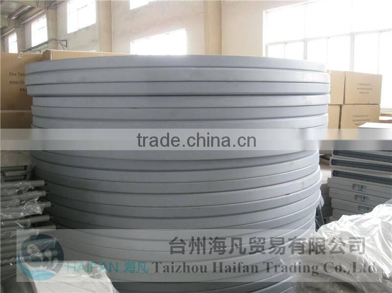 stainless steel bracket PE 6FT outdoor round table for banquet/durable modern round dining table with removable legs