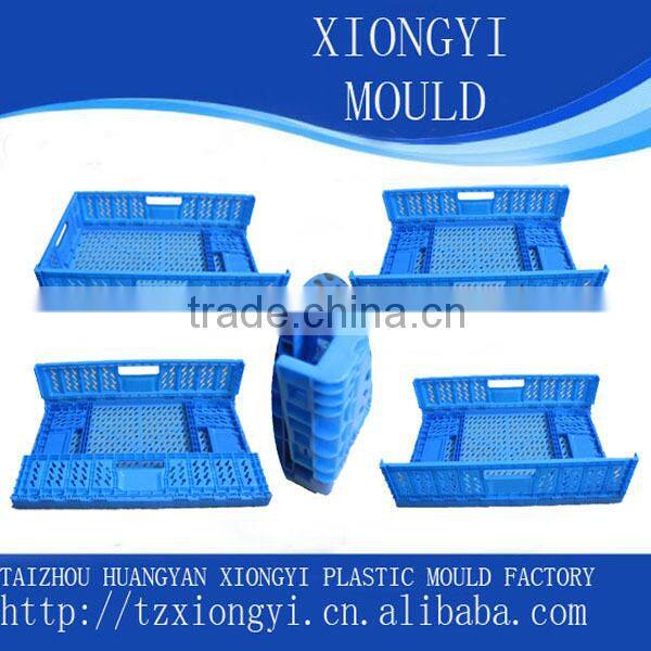 custom EU standard injection logistic folding crate mould manufacturer