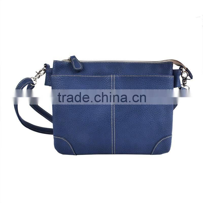 Fashion hobo sling shoulder leather tote for custom print clutch bag