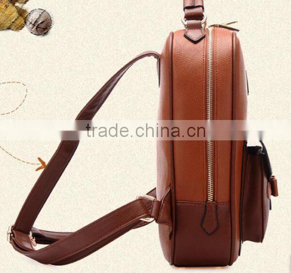 china alibaba lady leisure time leather fashionable backpack