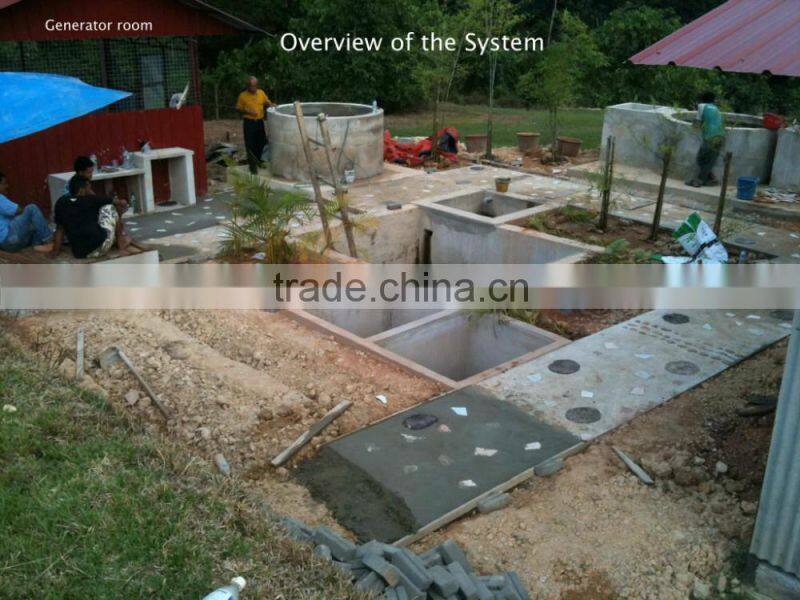 China Puxin Excellent Safety Feature Household 4m3 Biogas Anaerobic Digester