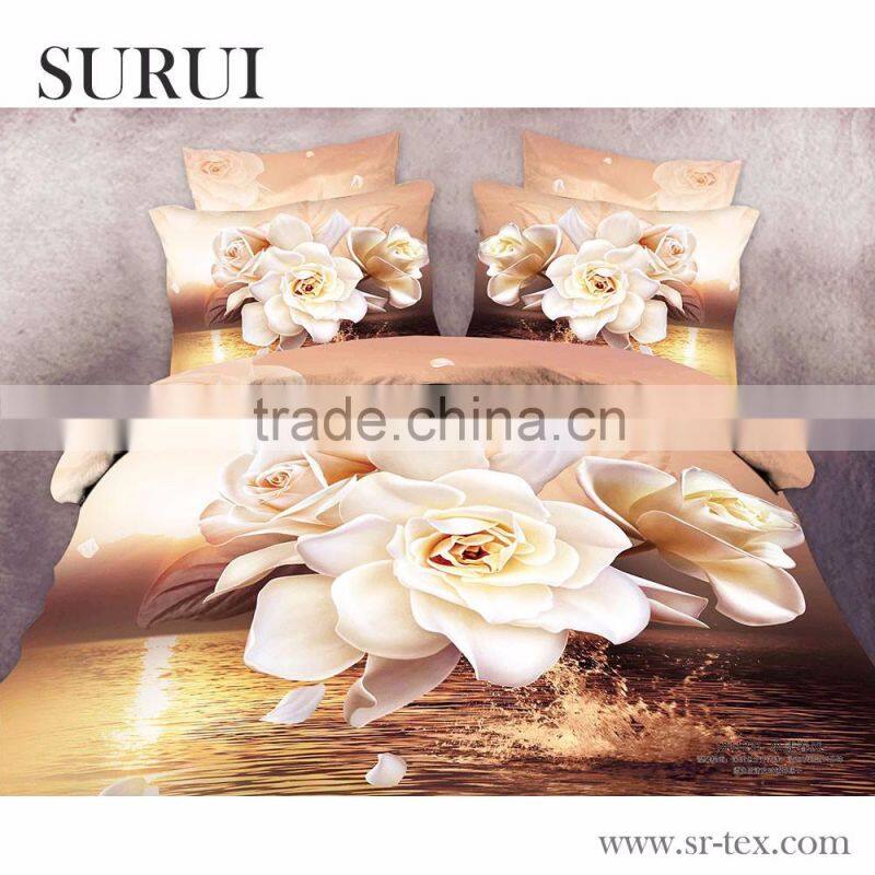 Factory price dolphin printed bedding set fabric