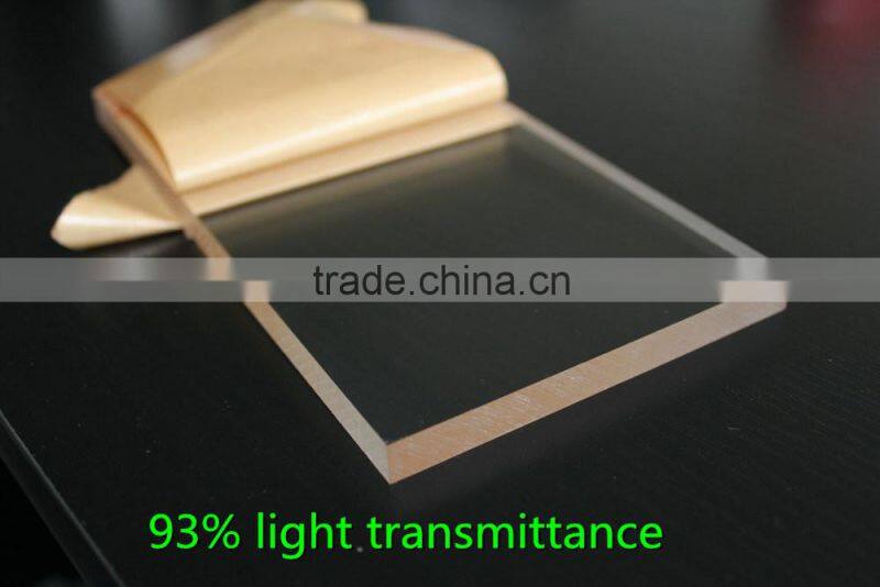 thermoplastic materials transparent cast pmma board for light sign